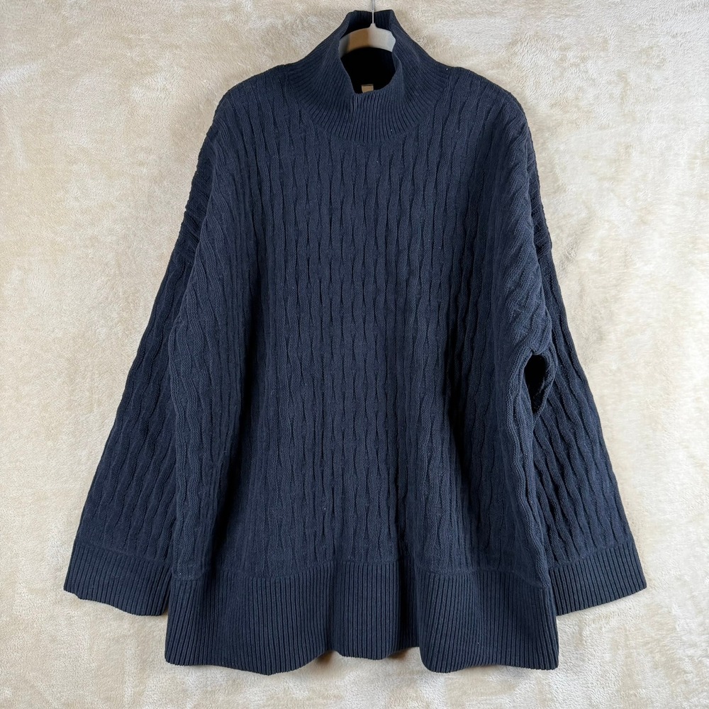 Lululemon Cable Knit Mock Neck Sweater Womens Large